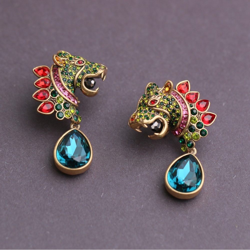 Unsigned Heidi Daus Stunning Multi Colored Rhines… - image 1